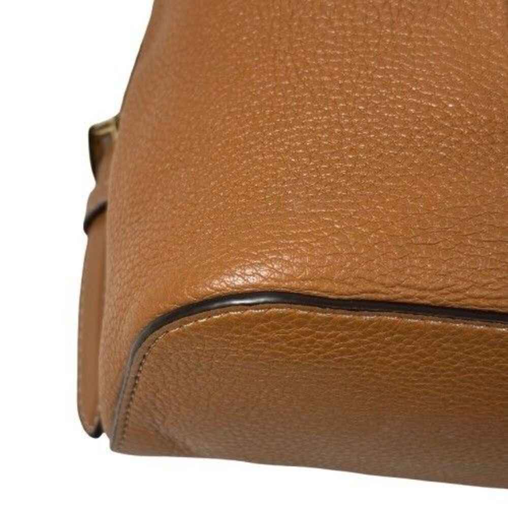 Michael Kors Romy Acorn Brown Pebbled Leather Medium Backpack Handbag - Picture 14 of 16